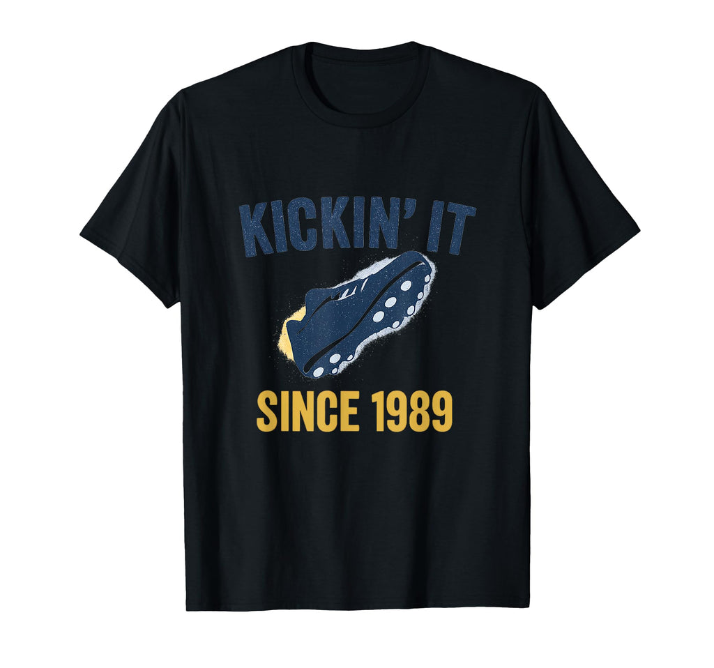 Kickin It Since 1984 Soccer Fan T-Shirt - Unique Graphic Unisex