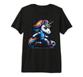Footballer Unicorn Fans Soccer Team T-Shirt - Fun Novelty Design Unisex