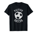 Raleigh Soccer Distressed 90S T-Shirt - Aesthetic Graphic for Adults