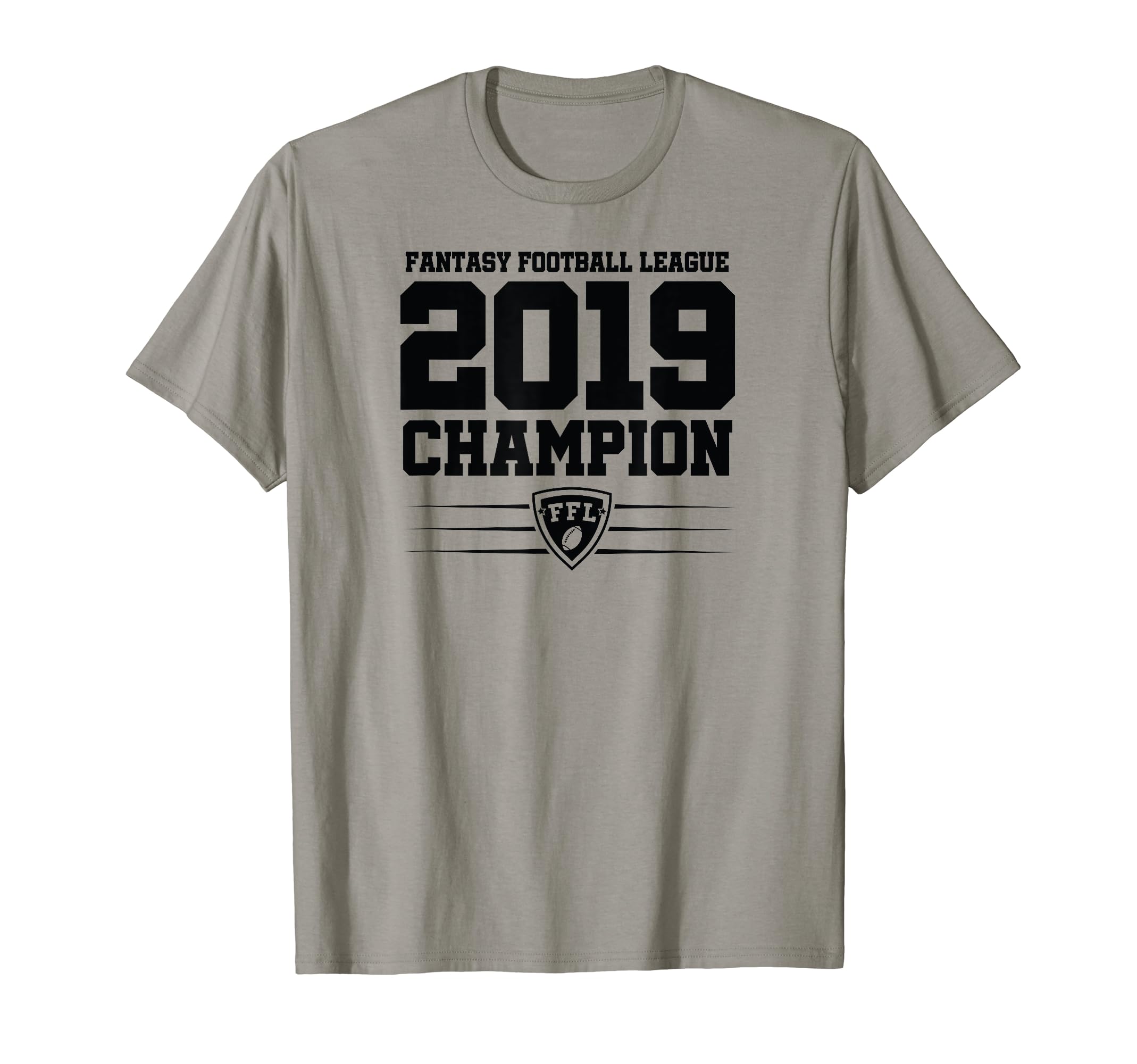 Fantasy Football League 2019 T-Shirt - Fun Novelty Design for Adults