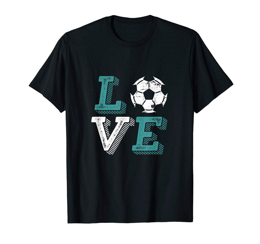 Distressed Soccer Love Sports Fan T-Shirt - Fun Novelty Design for Adults