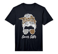 Soccer Sister Messy Bun Sister Soccer T-Shirt - Trendy Graphic Men Women