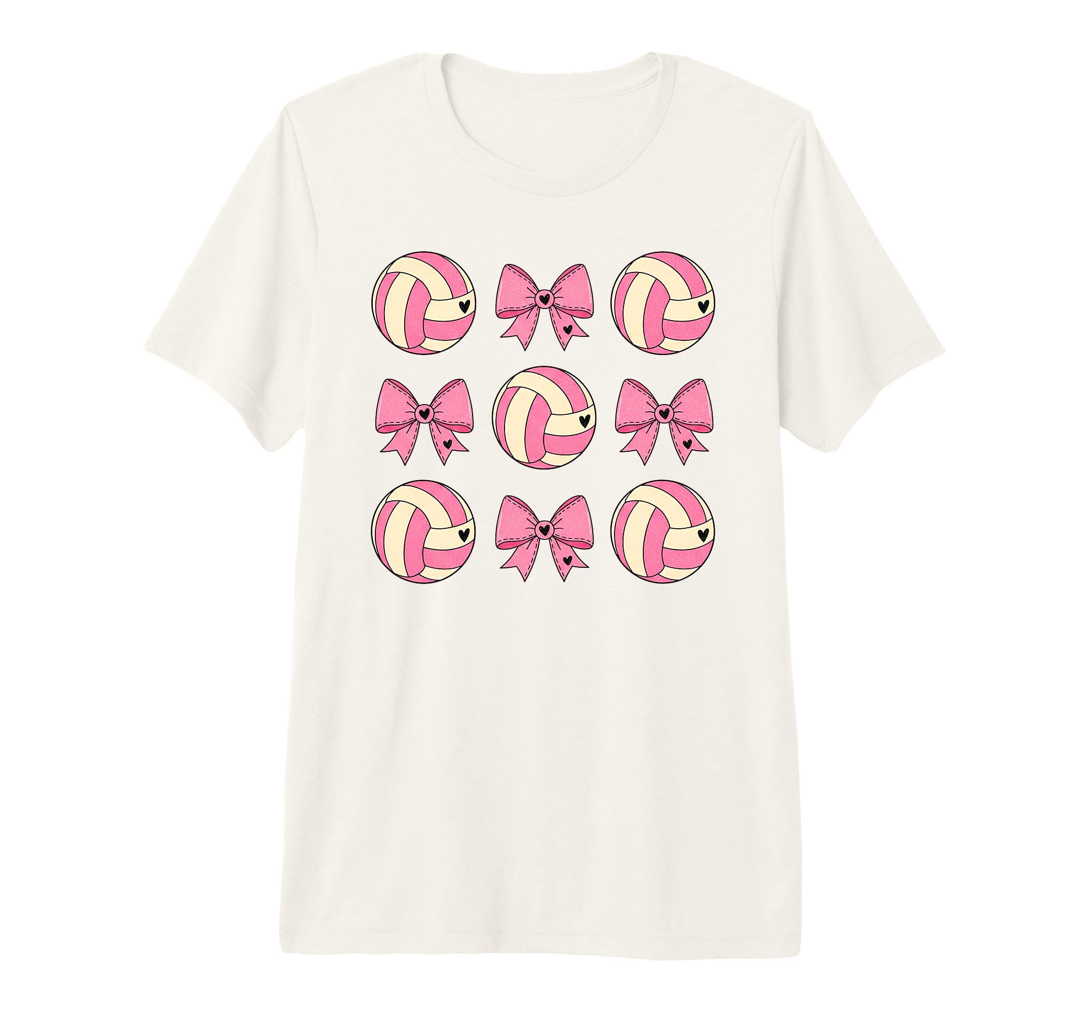 Soccer Bow Game Day Volleyball T-Shirt - Casual Everyday Wear Men Women