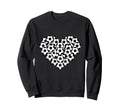 Heart Shaped Soccer Ball Pattern Sweatshirt - Streetwear Style Men Women