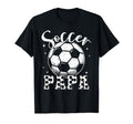 Mens Soccer Papa Soccer Player Daddy T-Shirt - Fun Novelty Design Unisex