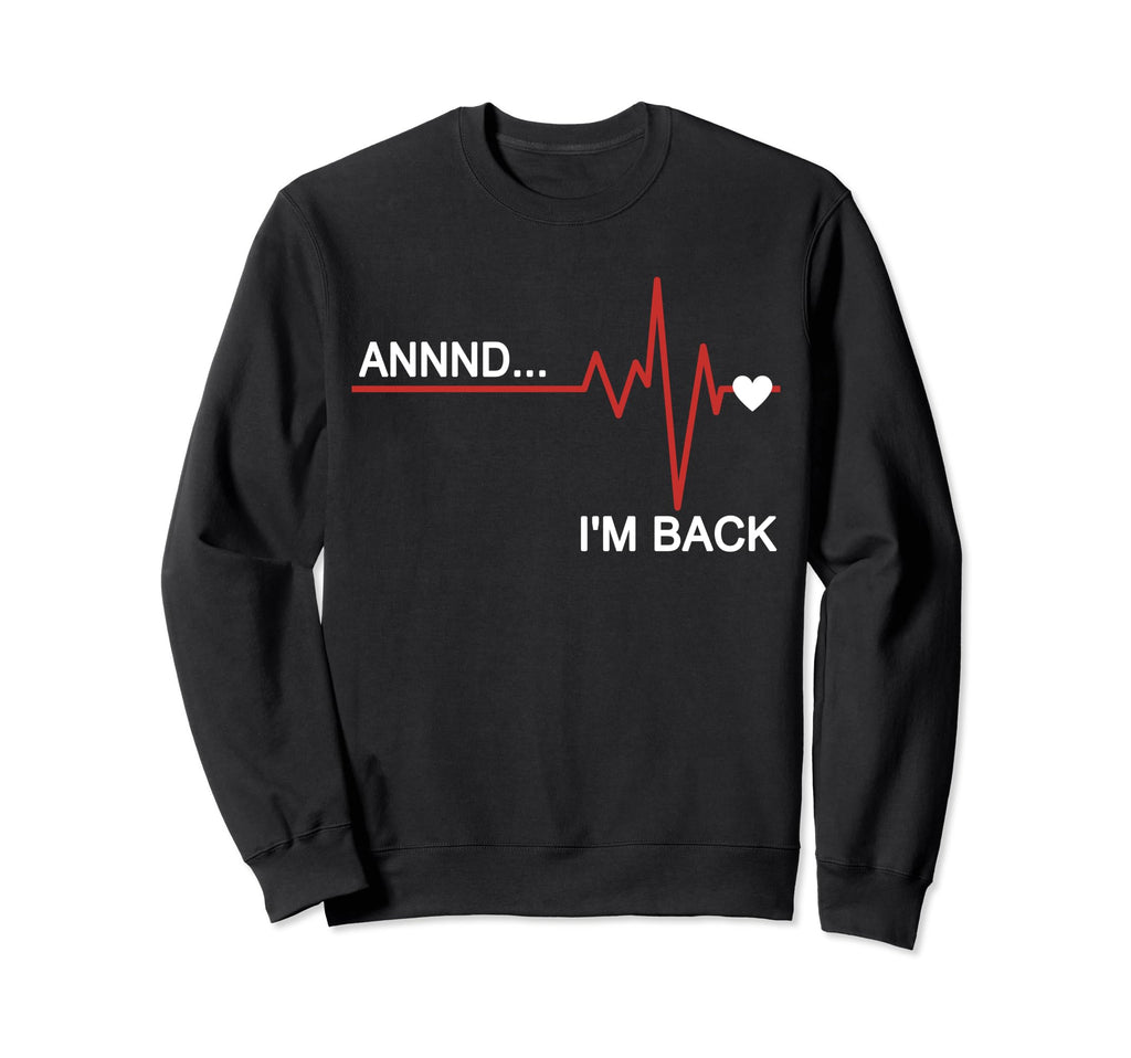 Open Heart Surgery Recovery Sweatshirt - Minimalist Print for Adults