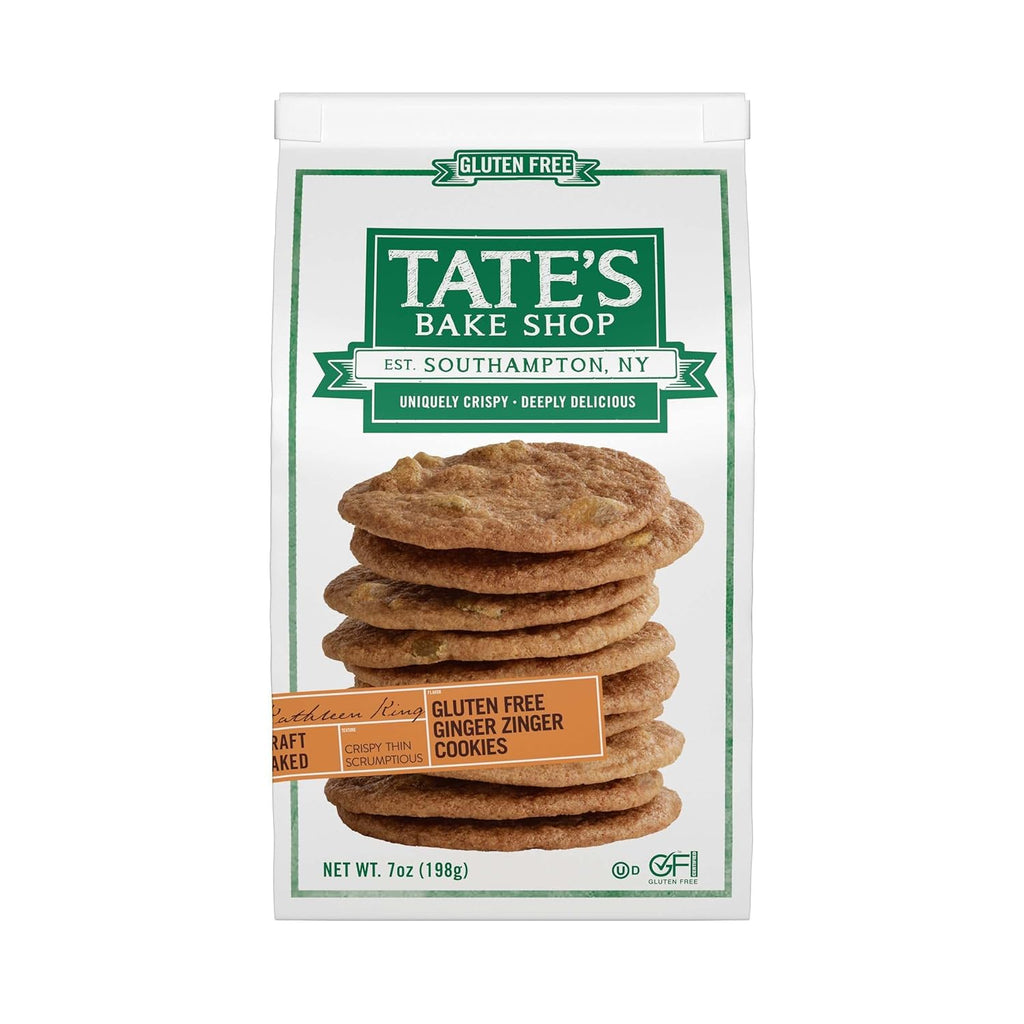 Tate's Bake Shop Ginger Zinger Cookies, 7 Oz. (Pack of 12)