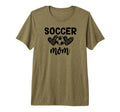 Soccer Mom Leopard Tri Blend T-Shirt - Graphic Print for Adults