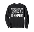 Ice Hockey Keeper Grandpa Hockey Sweatshirt - Streetwear Style for Adults
