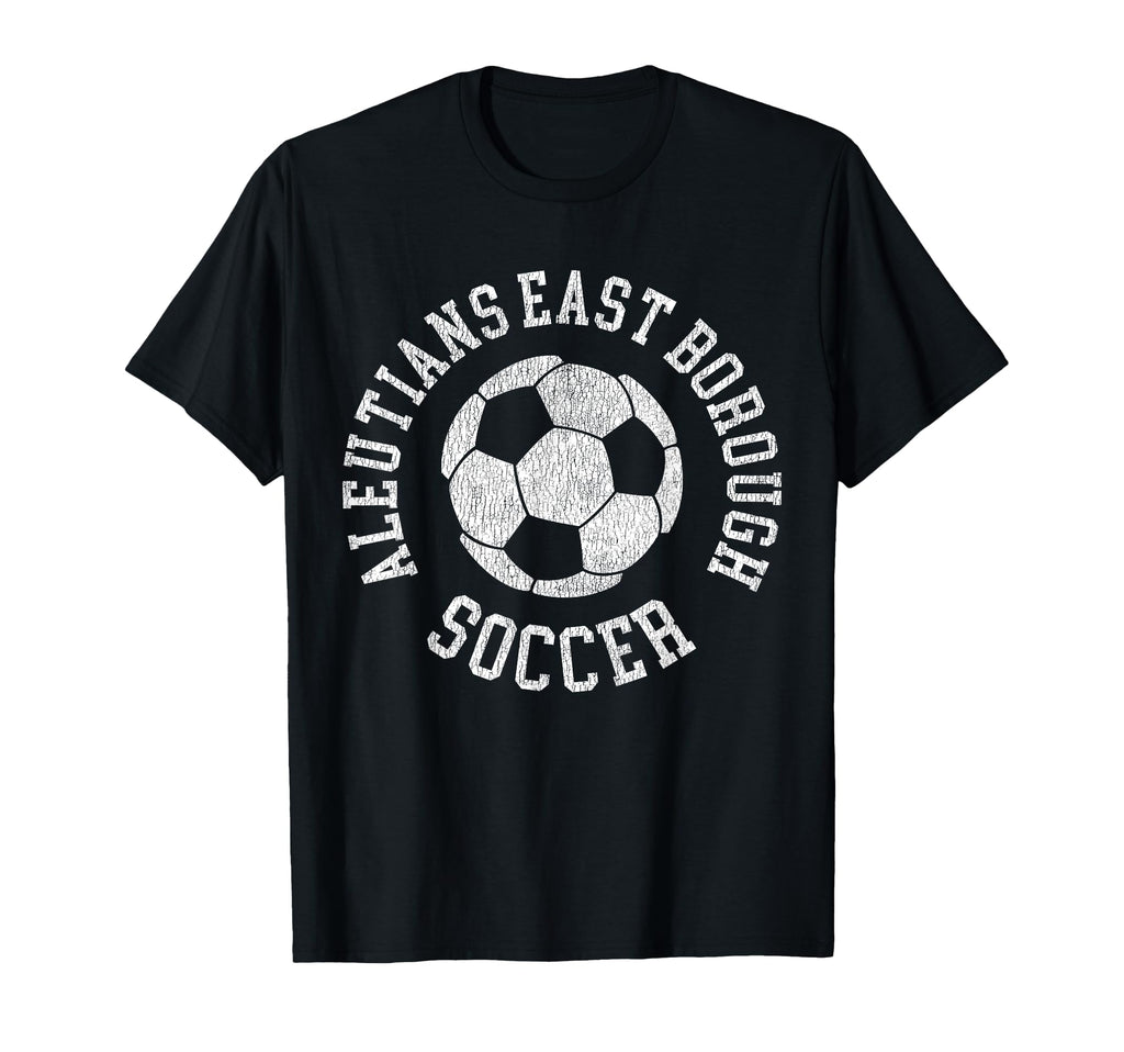 Aleutians East Borough Soccer Distressed T-Shirt - Graphic Print Men Women