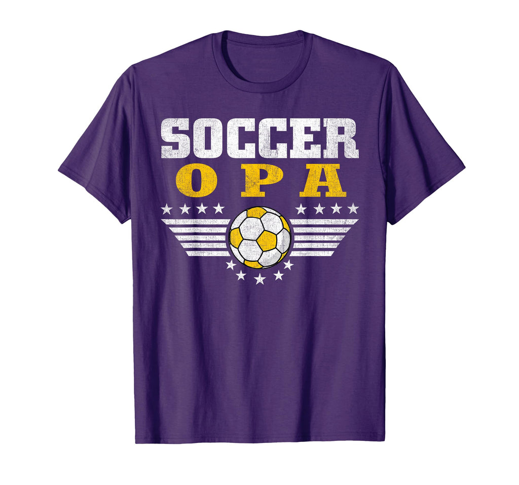 Soccer Opa Soccer Player Funny T-Shirt - Novelty Apparel Men Women