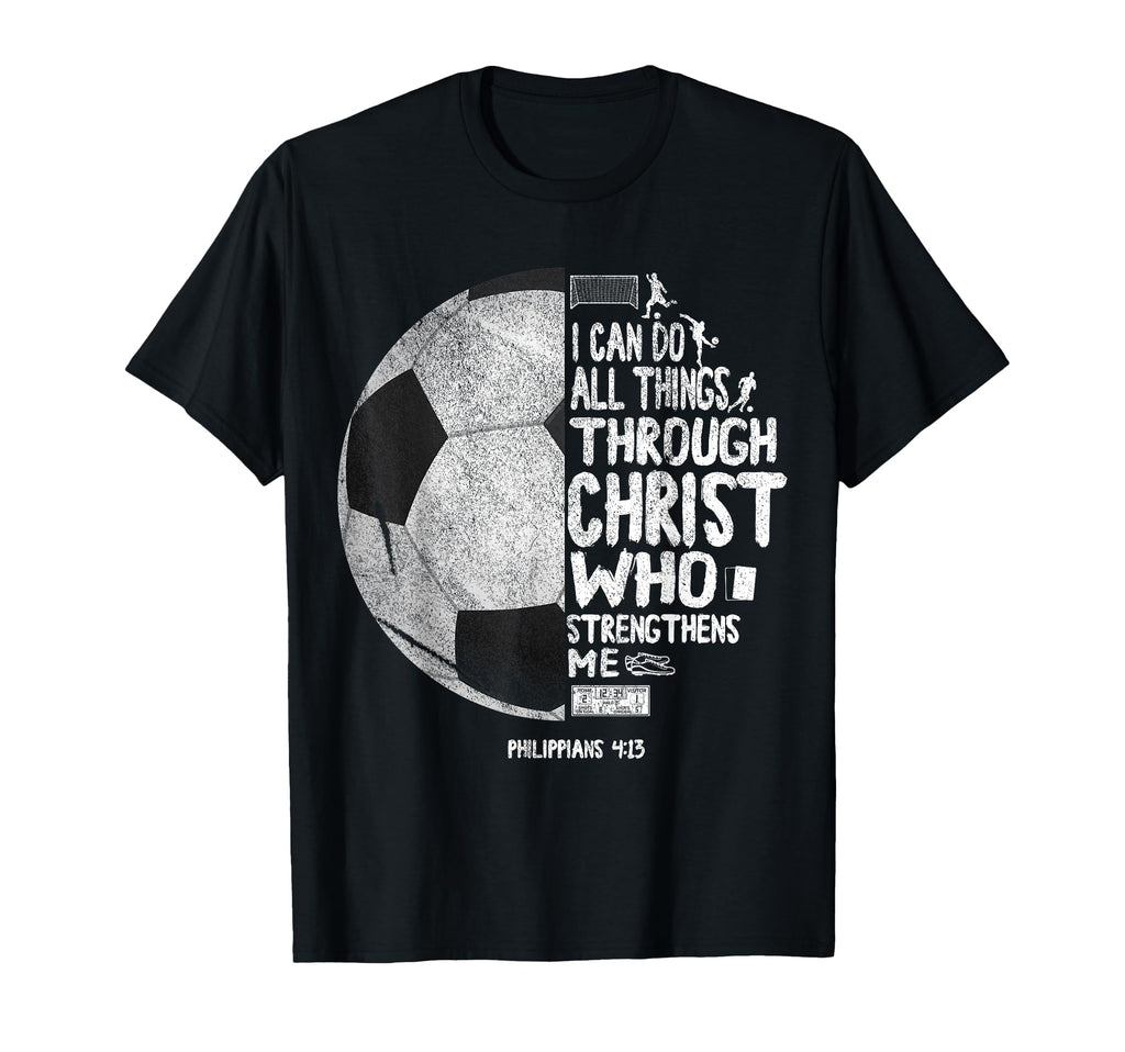 I Can Do All Things Through Christ T-Shirt - Minimalist Print Men Women