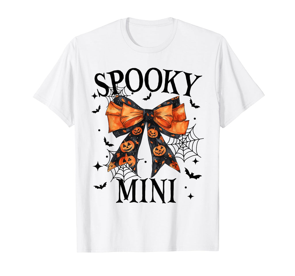 Spooky Mama Mini Coquette Halloween Spooky T-Shirt - Unique Graphic Unisex