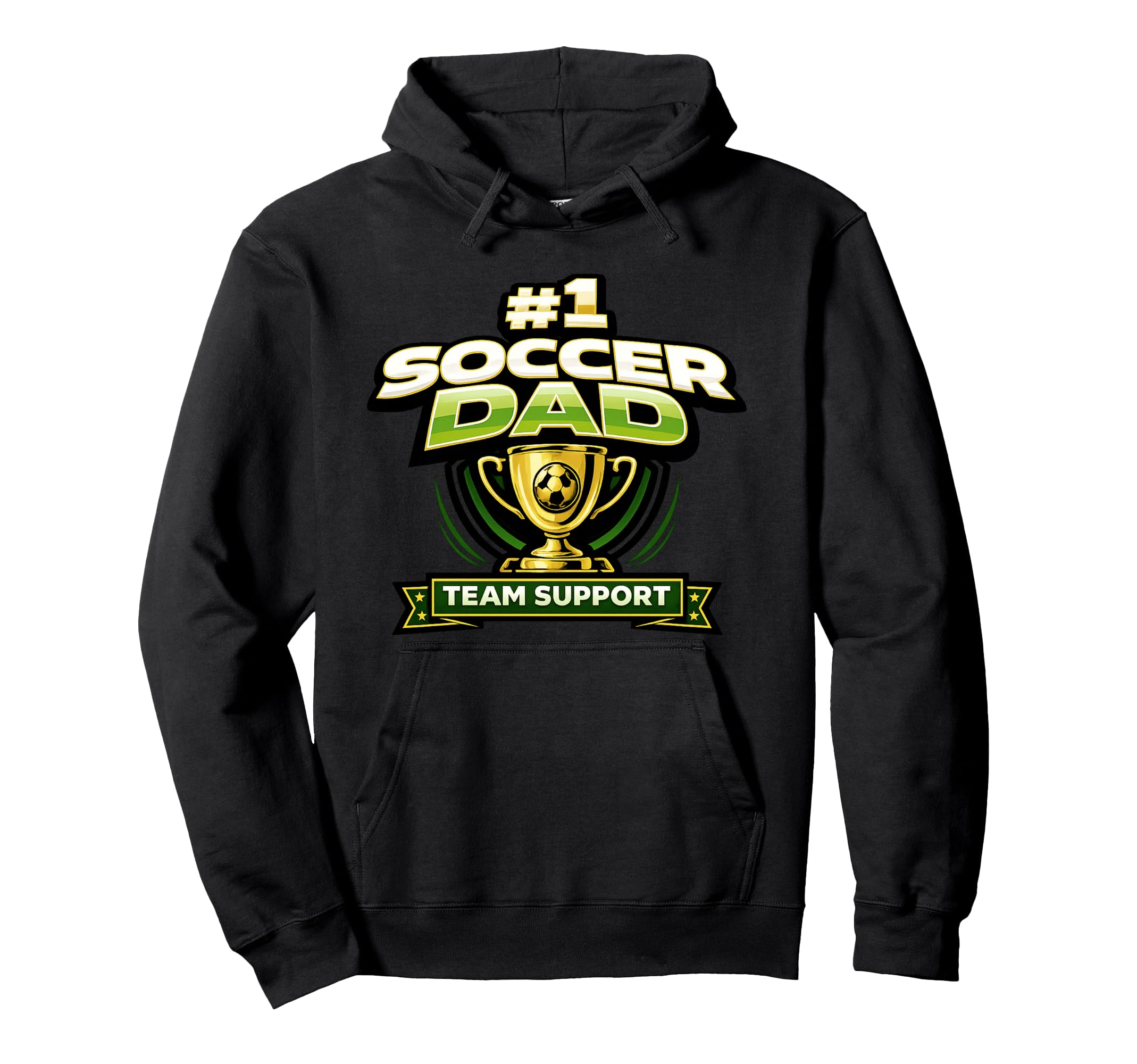 Soccer Dad 1 Team Support Fathers Hoodie - Graphic Print Men Women