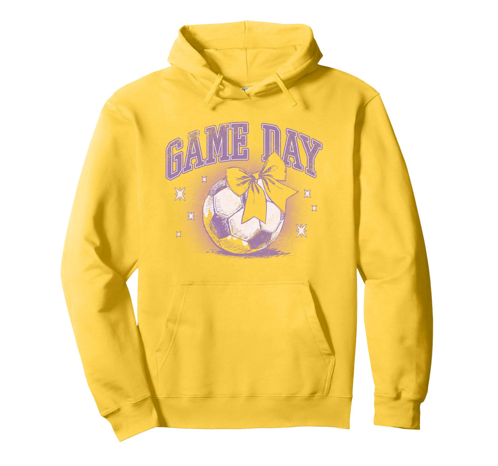 Trendy Game Day Soccer Ball Chest Logo Hoodie - Trendy Graphic for Adults