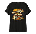 Apparently I Like Soccer Soccer Flower Tri T-Shirt - Unique Graphic Unisex
