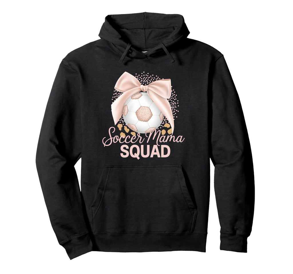 Soccer Mama Squad Coquette Sideline Hoodie - Minimalist Print for Adults