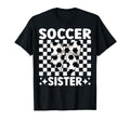 Soccer Sister Soccer Sis Coquette Bow T-Shirt - Unique Graphic Unisex
