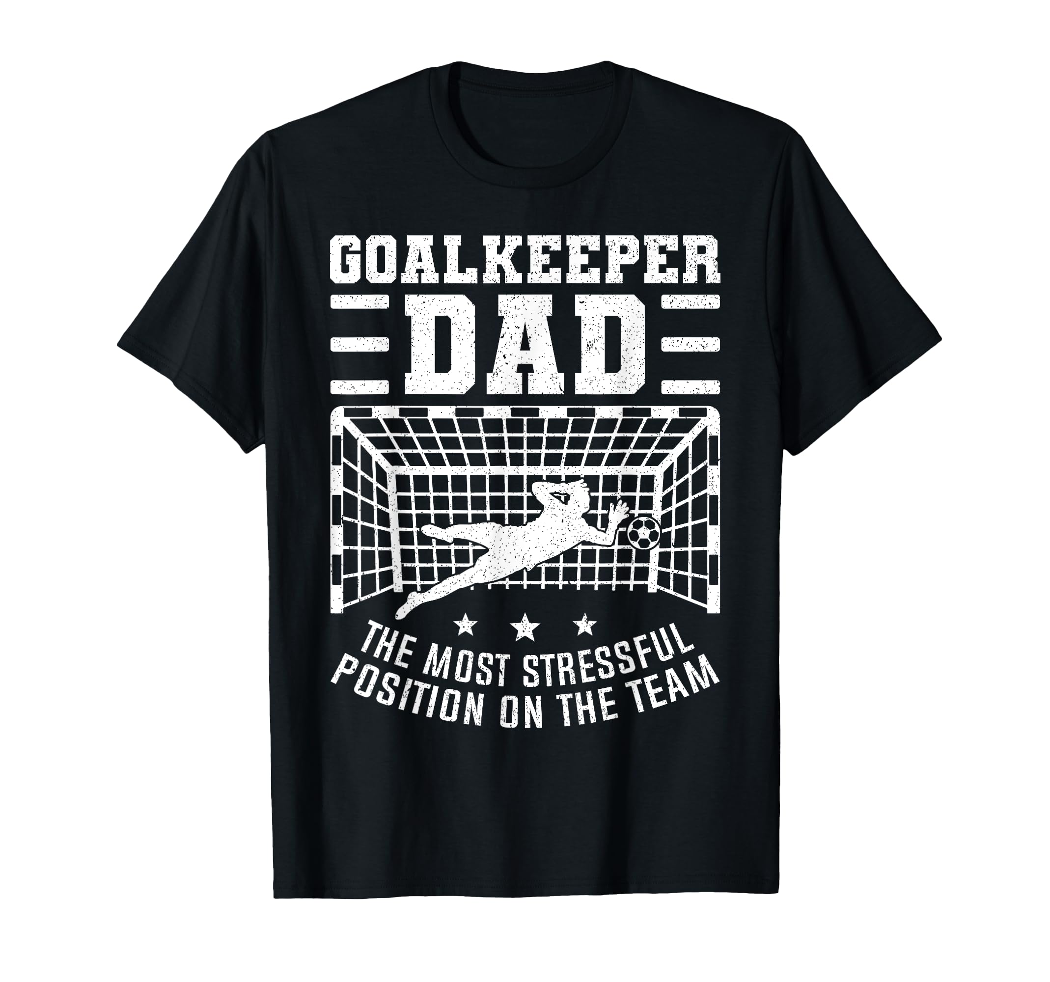 Funny Soccer Goalkeeper Dad Soccer T-Shirt - Novelty Apparel for Adults