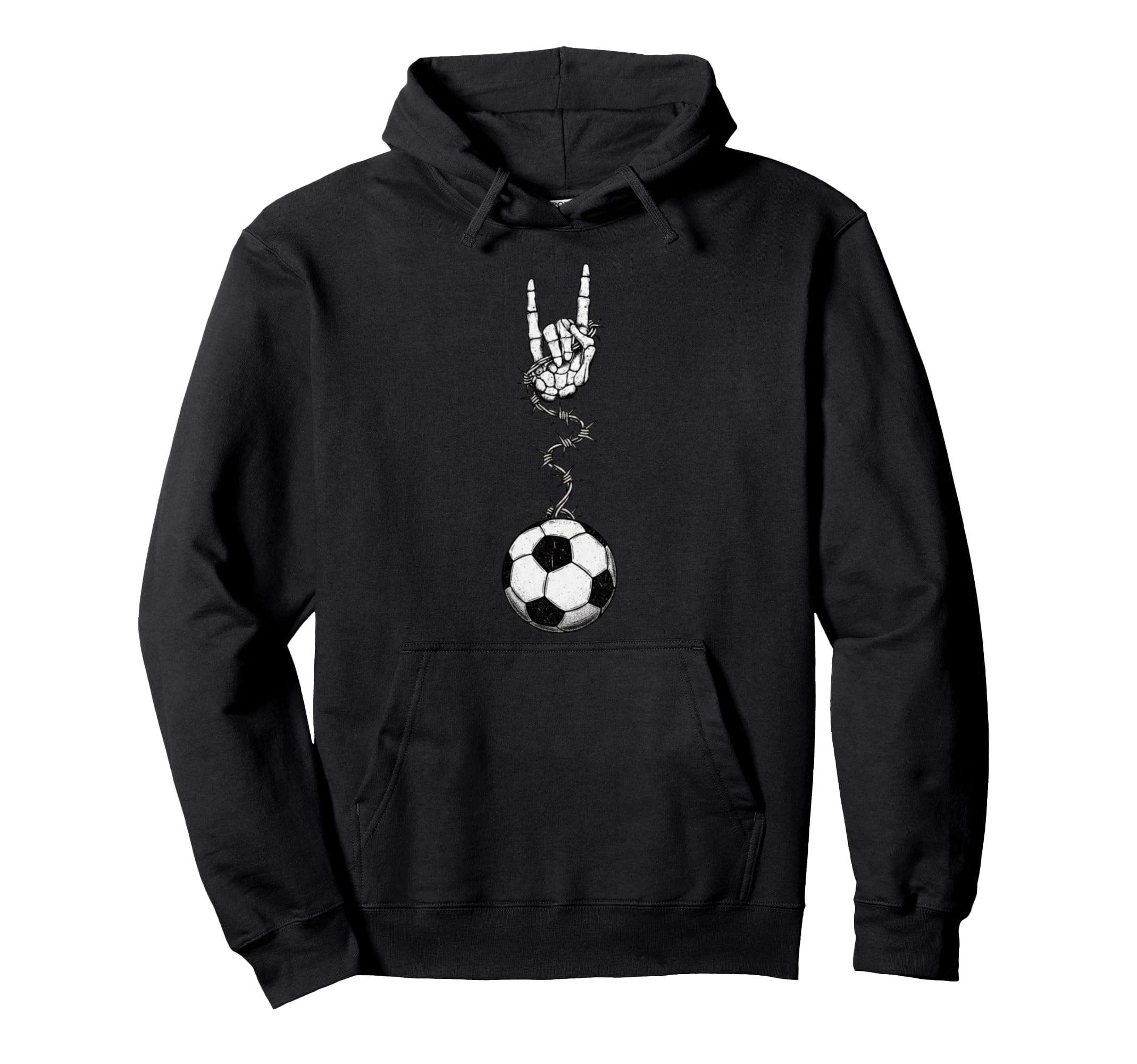 Soccer Player Coach Team 90S Alt Metal Hoodie - Unique Graphic Unisex