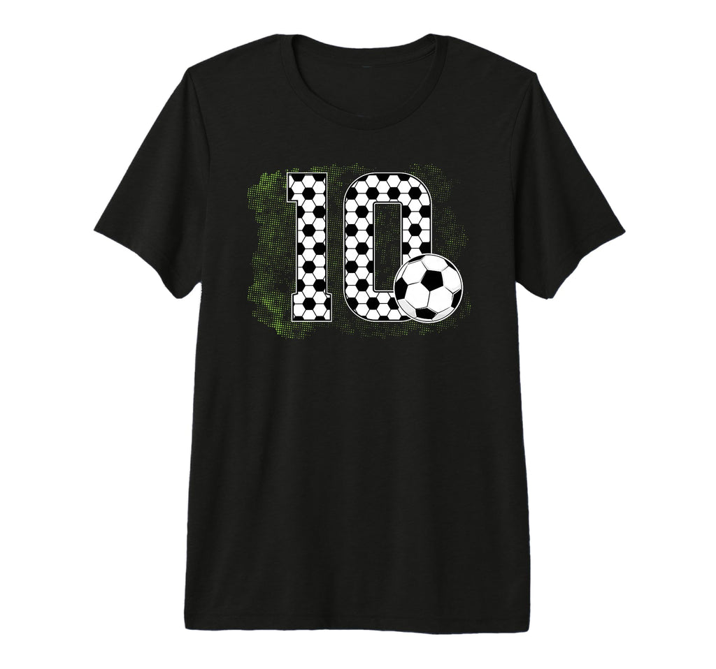 10Th Birthday Soccer Ten Year Old T-Shirt - Unique Graphic for Adults