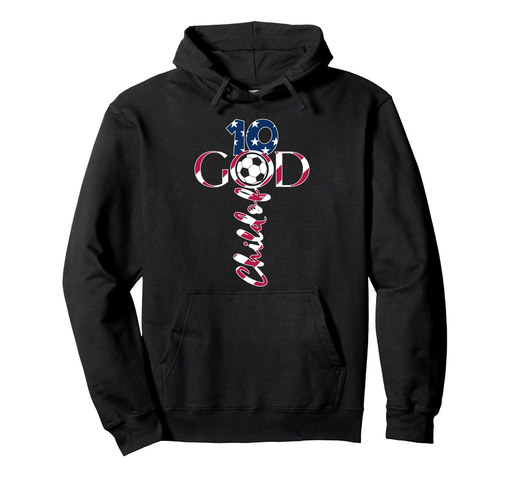 Jesus 10 Years Child God Soccer 10Th Hoodie - Trendy Graphic for Adults