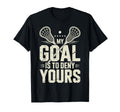 Lacrosse Goalie Lax Goalkeeper T-Shirt - Unique Graphic Men Women