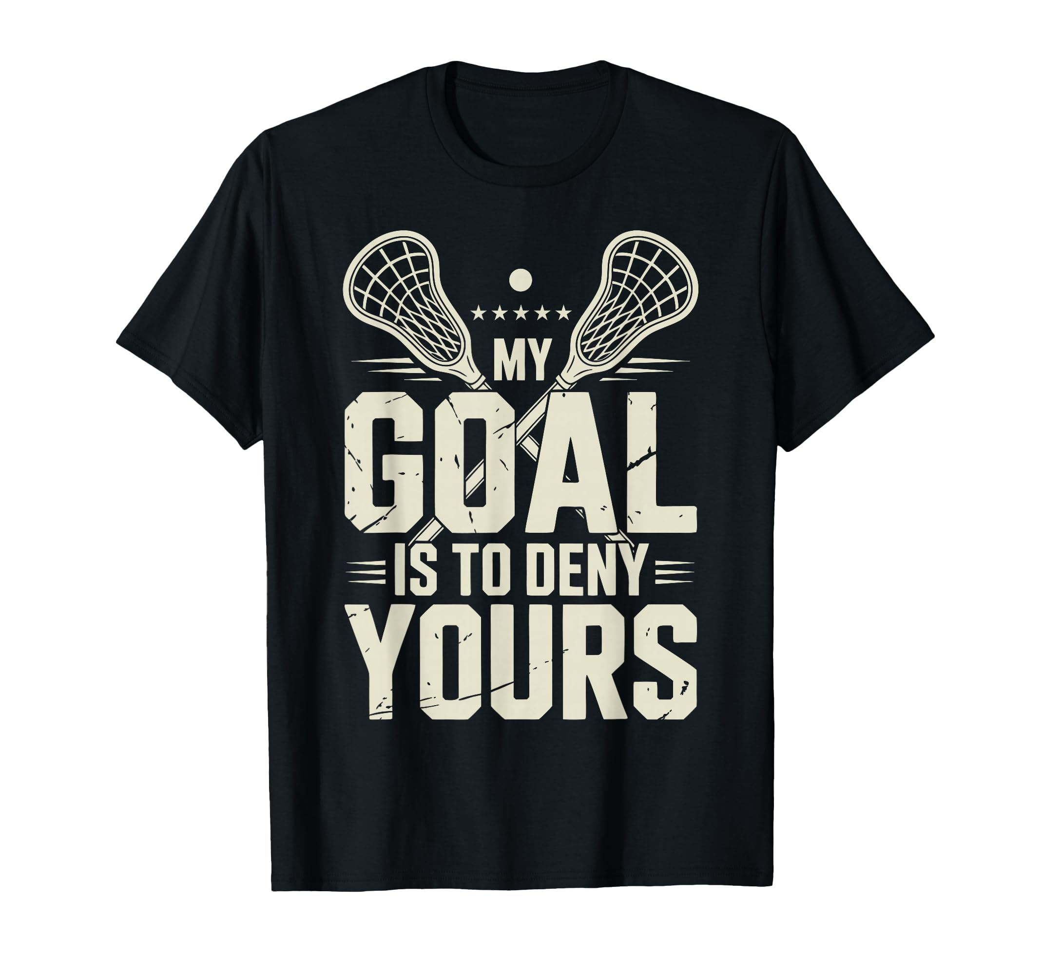 Lacrosse Goalie Lax Goalkeeper T-Shirt - Unique Graphic Men Women