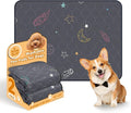 LOOBANI Washable Pee Pads for Dogs: 2 Pack Reusable Puppy Pads for Small Pet, Waterproof Whelping Pads, Non-Slip Potty Training Mat for Dog Playpen, Floor, Cage, Sofa, Crate, Grey, 18" x 24"