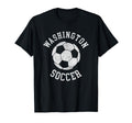 Washington Soccer Distressed 90S T-Shirt - Novelty Apparel Unisex