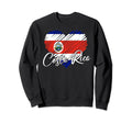 Costa Rican Flag Costa Rica Pride Sweatshirt - Graphic Print Men Women
