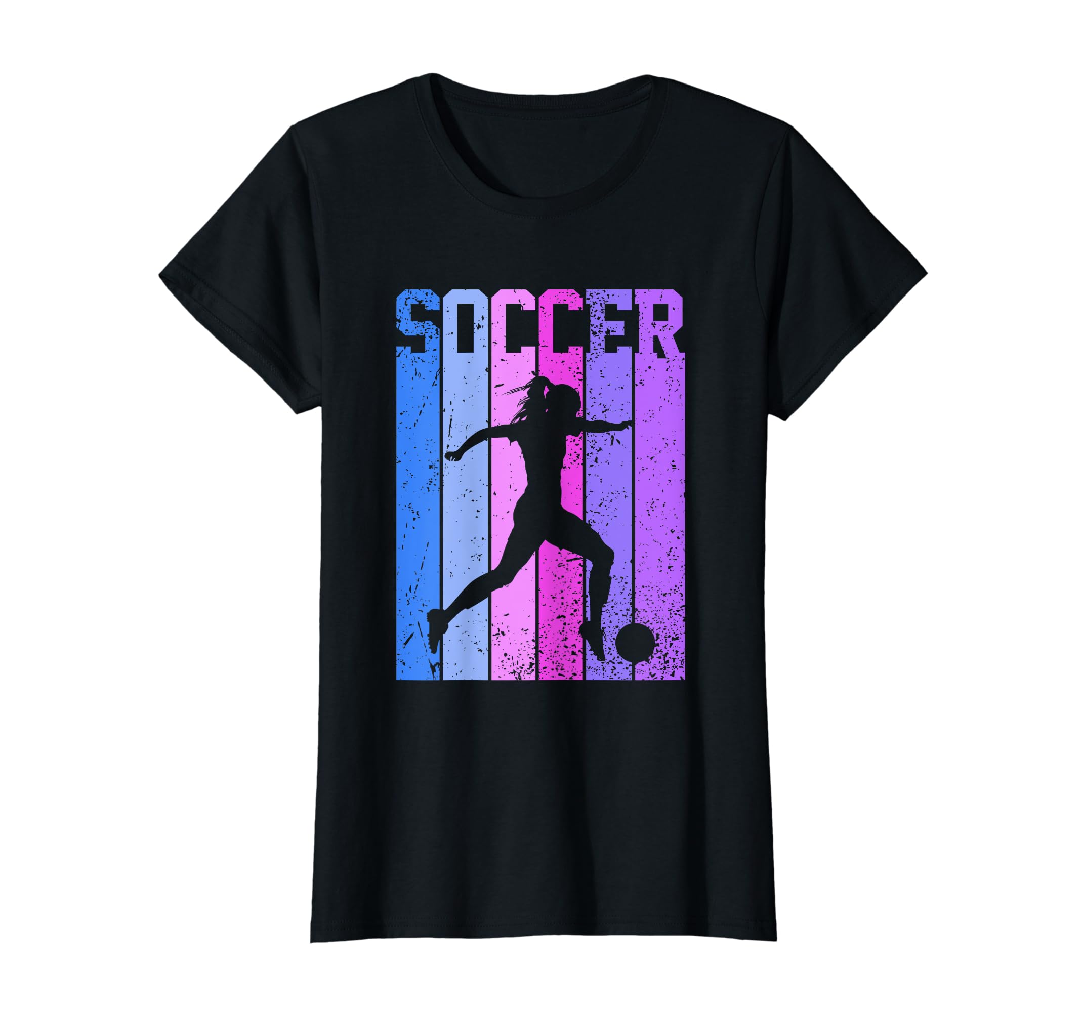 Womens Soccer Player T-Shirt - Trendy Graphic for Adults