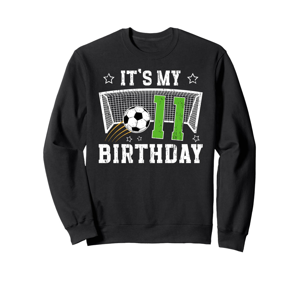 11Th Birthday Soccer 11 Year Old Sweatshirt - Unique Graphic for Adults