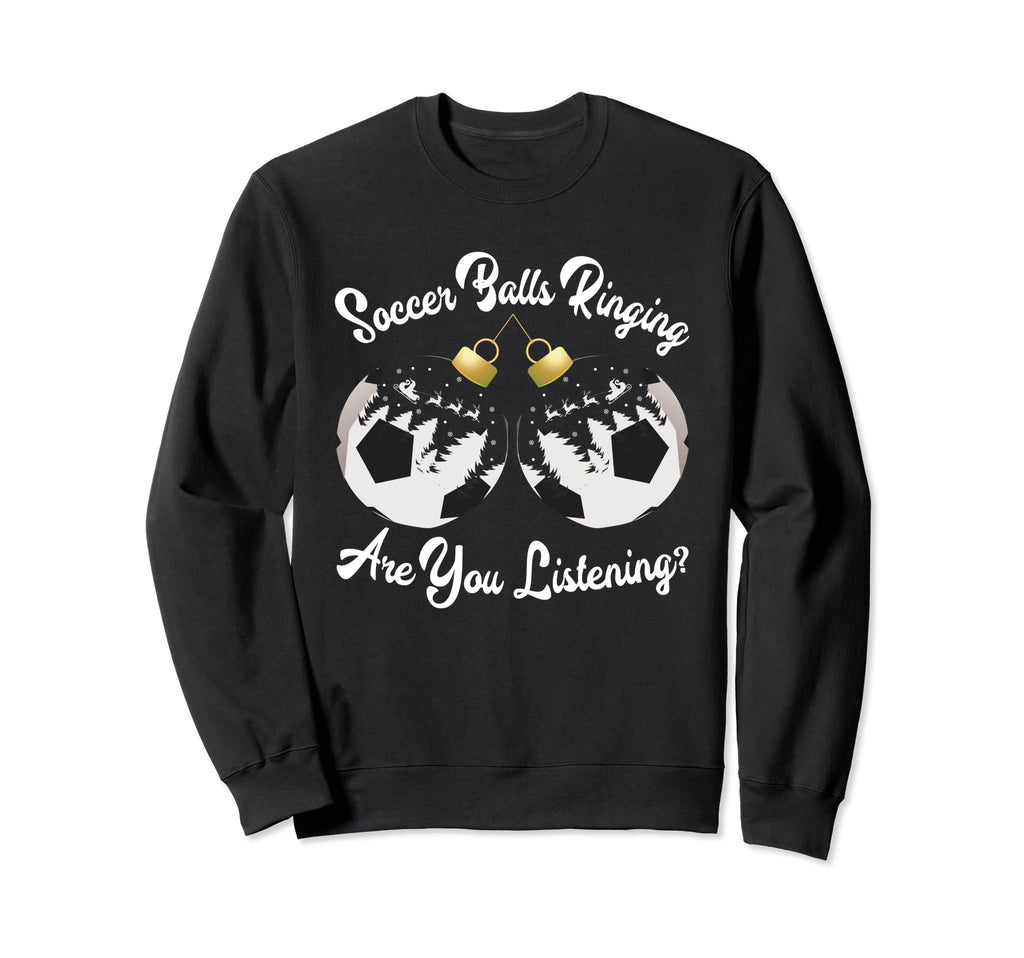 Holiday Sports Soccer Santa Sweatshirt - Custom Art Print Men Women