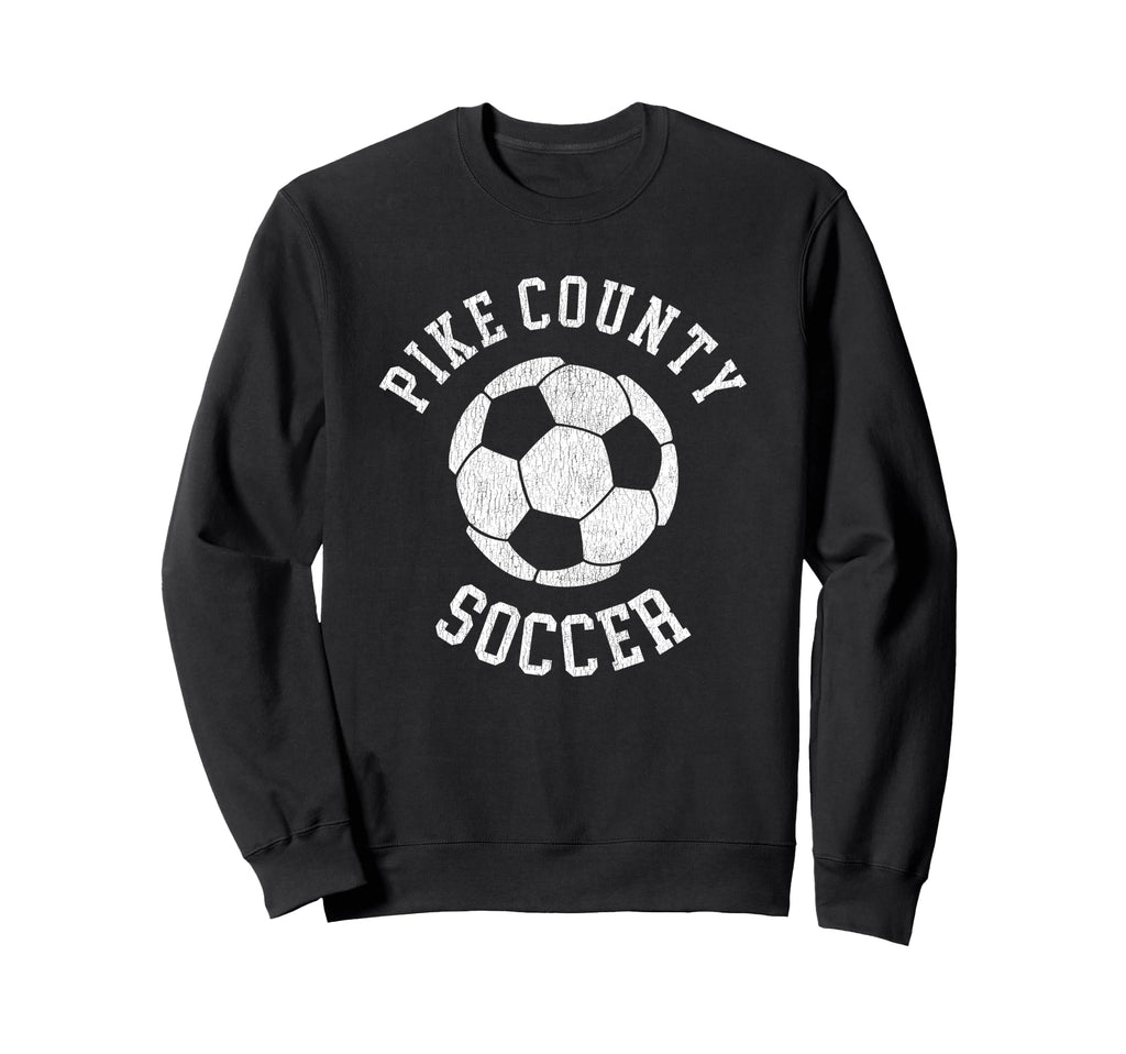 Pike County Soccer Distressed 90S Sweatshirt - Minimalist Print Men Women