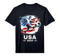 American Flag Soccer Soccer 2024 T-Shirt - Unique Graphic Men Women
