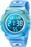 Kids Watch,Boys Watch for 3-15 Year Old Boys,Digital Sport Outdoor Multifunctional Chronograph LED 50 M Waterproof Alarm Calendar Analog Watch for Children with Silicone Band,Kids Gift