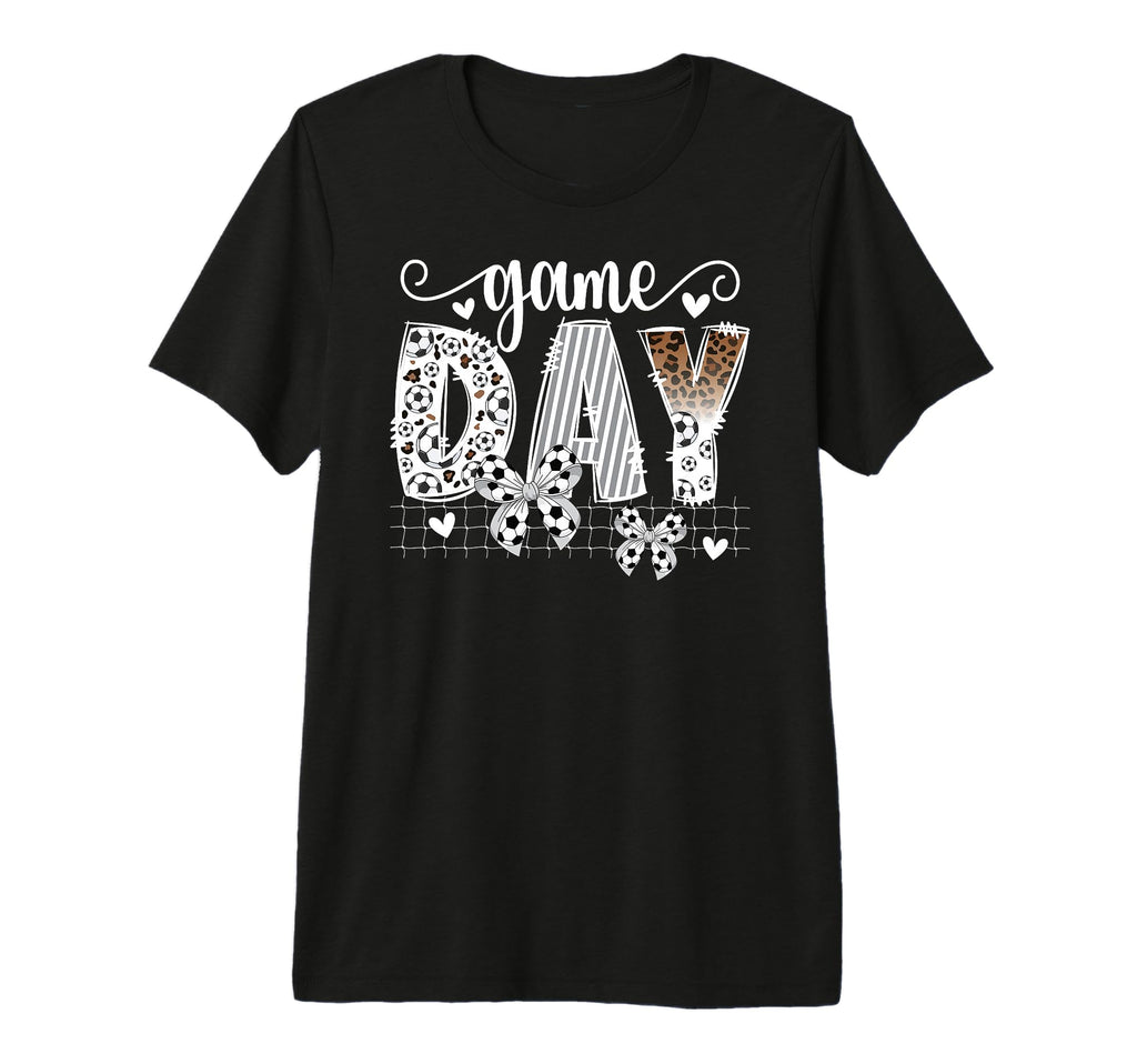 Game Day Soccer Coquette Soccer Game T-Shirt - Novelty Apparel Men Women