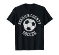 Berrien County Soccer Distressed 90S T-Shirt - Unique Graphic for Adults