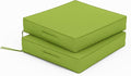 Patio Chair Cushions 17 X 16 X 3 Inch Waterproof Outdoor Seat Cushions for Patio Furniture, Outdoor Sofa Couch Pads with Ties & Handle, Set of 2, Grass Green