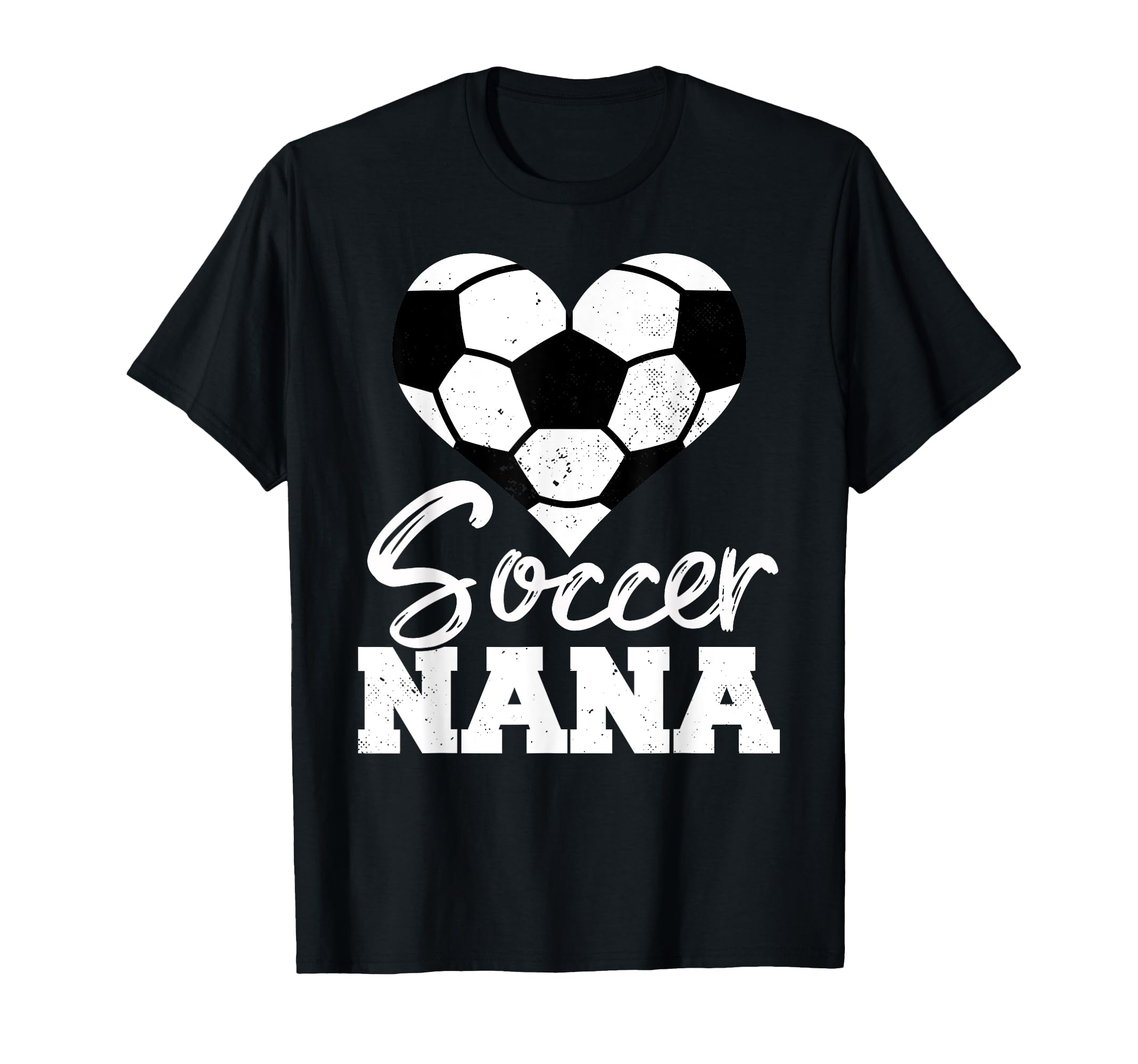 Soccer Nana Heart Funny Heartfelt T-Shirt - Custom Art Print Men Women