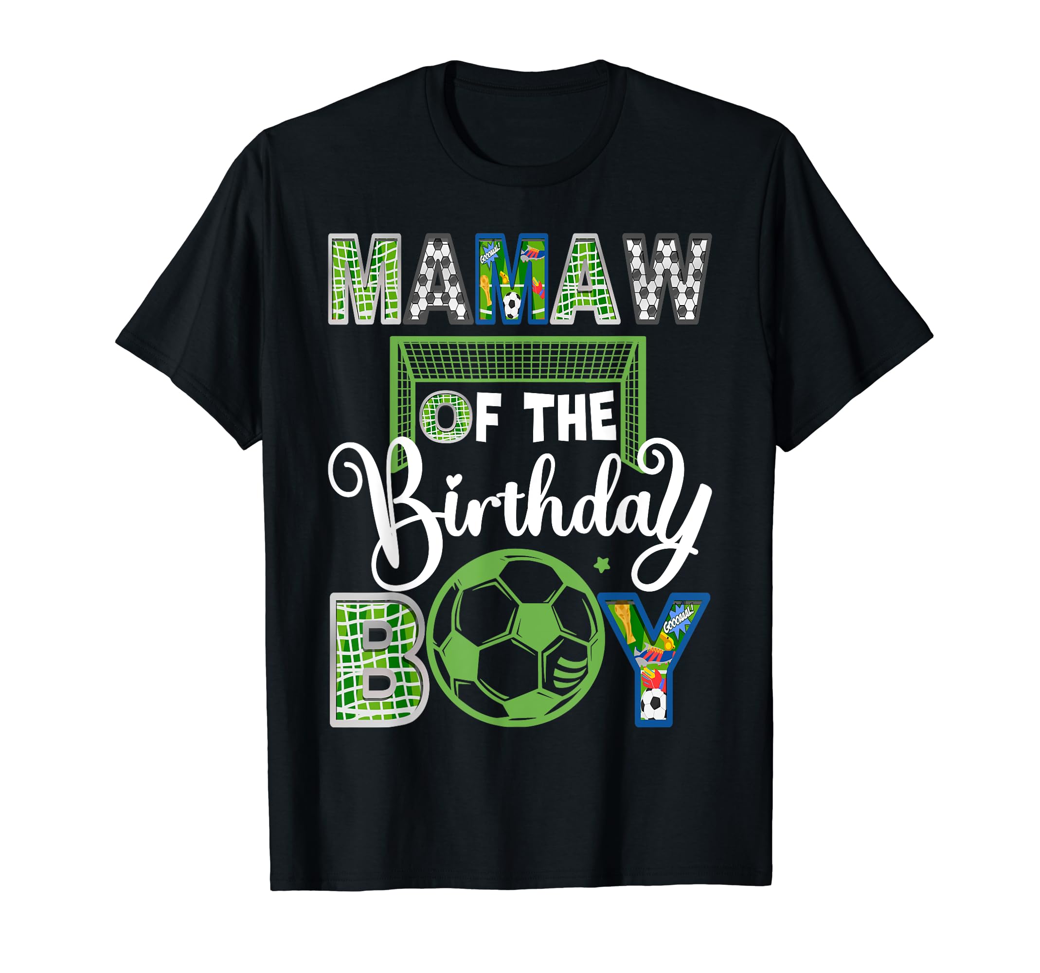 Mamaw Birthday Soccer Baller Birthday T-Shirt - Custom Art Print Men Women