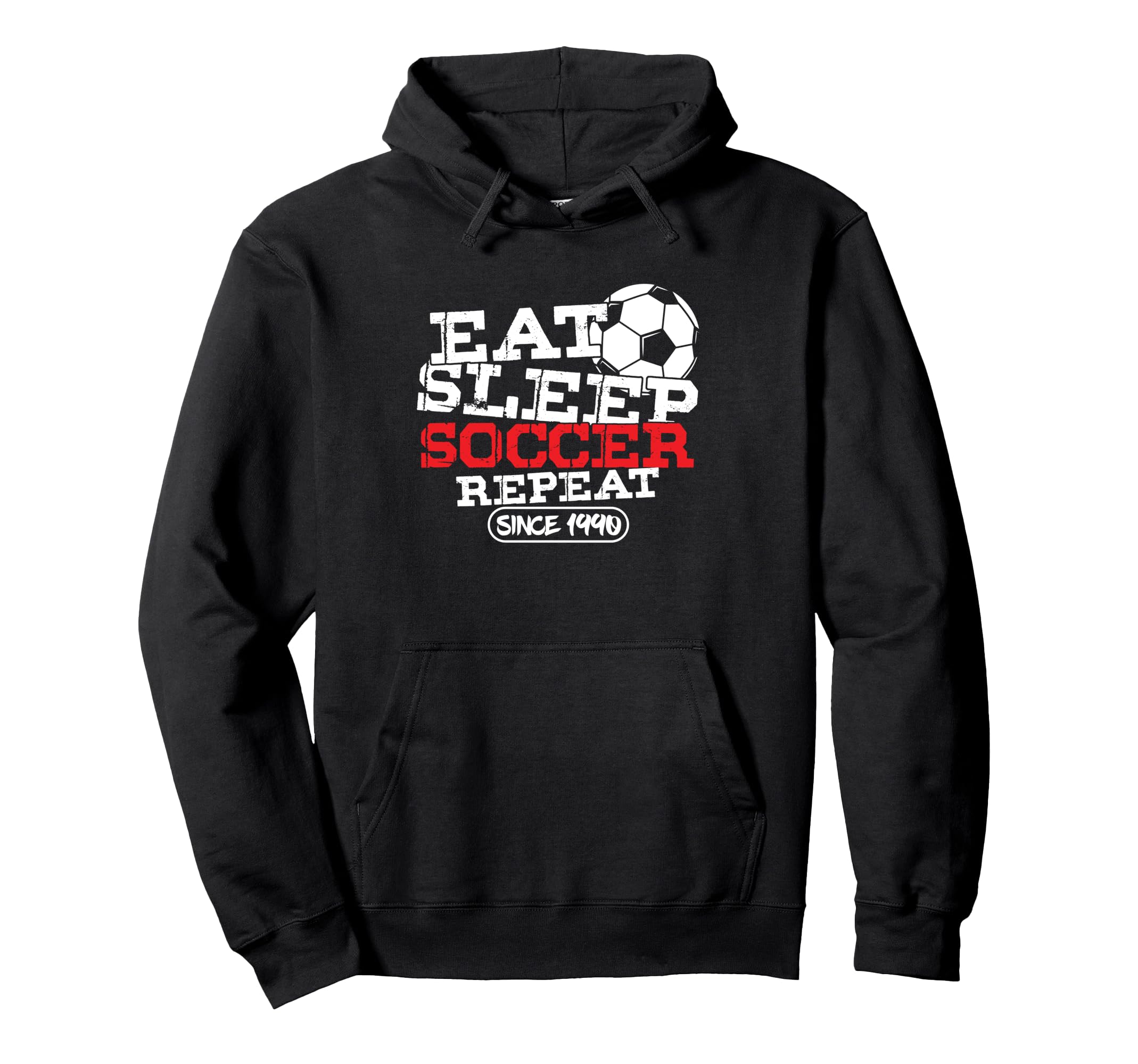 Soccer Player Goal Football Born 1990 Hoodie - Minimalist Print Men Women