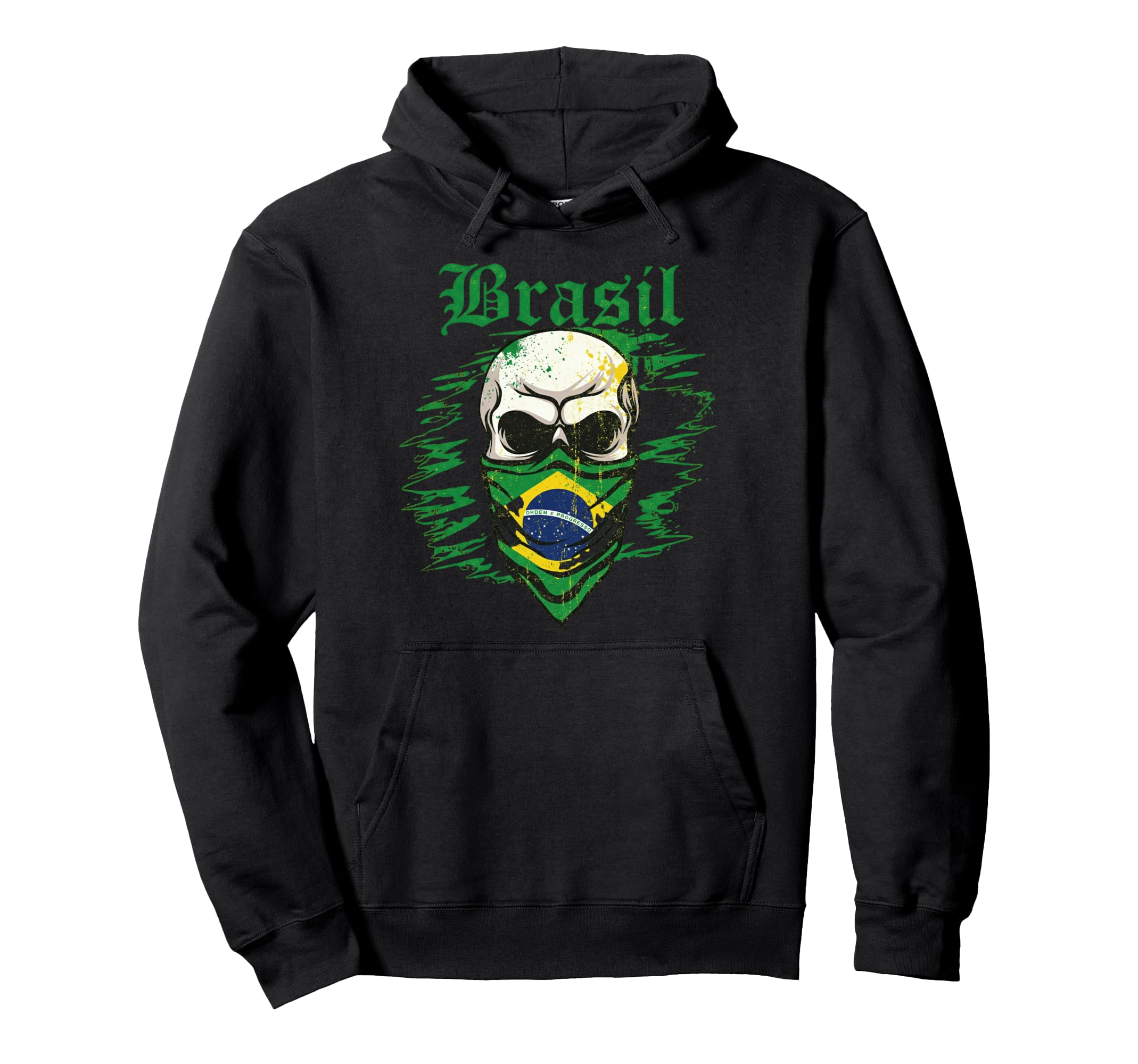 Brazil Gift Flag Brazilian Fan Hoodie - Fun Novelty Design for Adults
