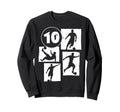 10Th Birthday Soccer Player Sweatshirt - Casual Everyday Wear for Adults