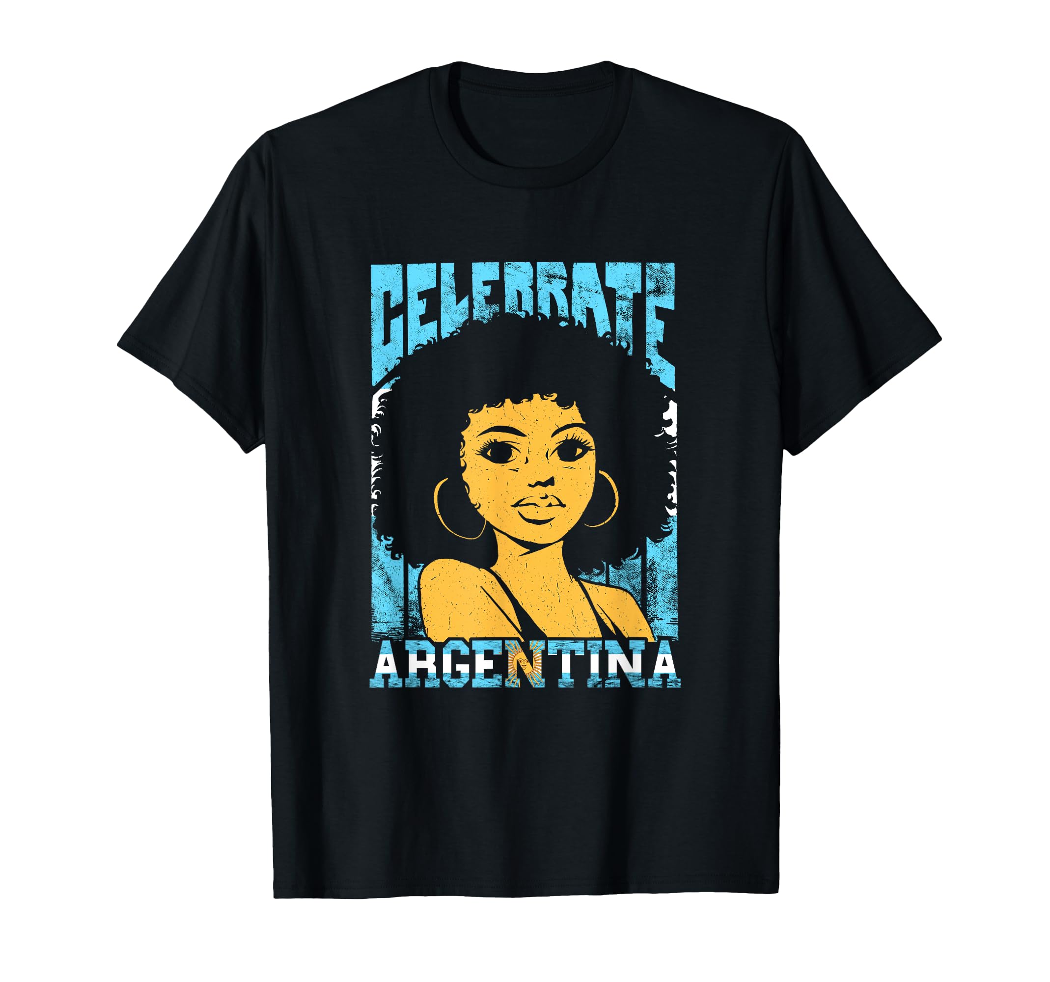 Celebrate Argentina Argentinian T-Shirt - Fun Novelty Design Men Women