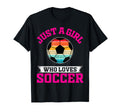 Just Who Loves Soccer Football Player T-Shirt - Minimalist Print Unisex