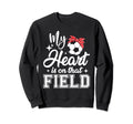 My Heart Is That Field Soccer Mom Sweatshirt - Graphic Print Men Women