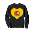 Spain National Flag Love Spain Sweatshirt - Novelty Apparel Men Women