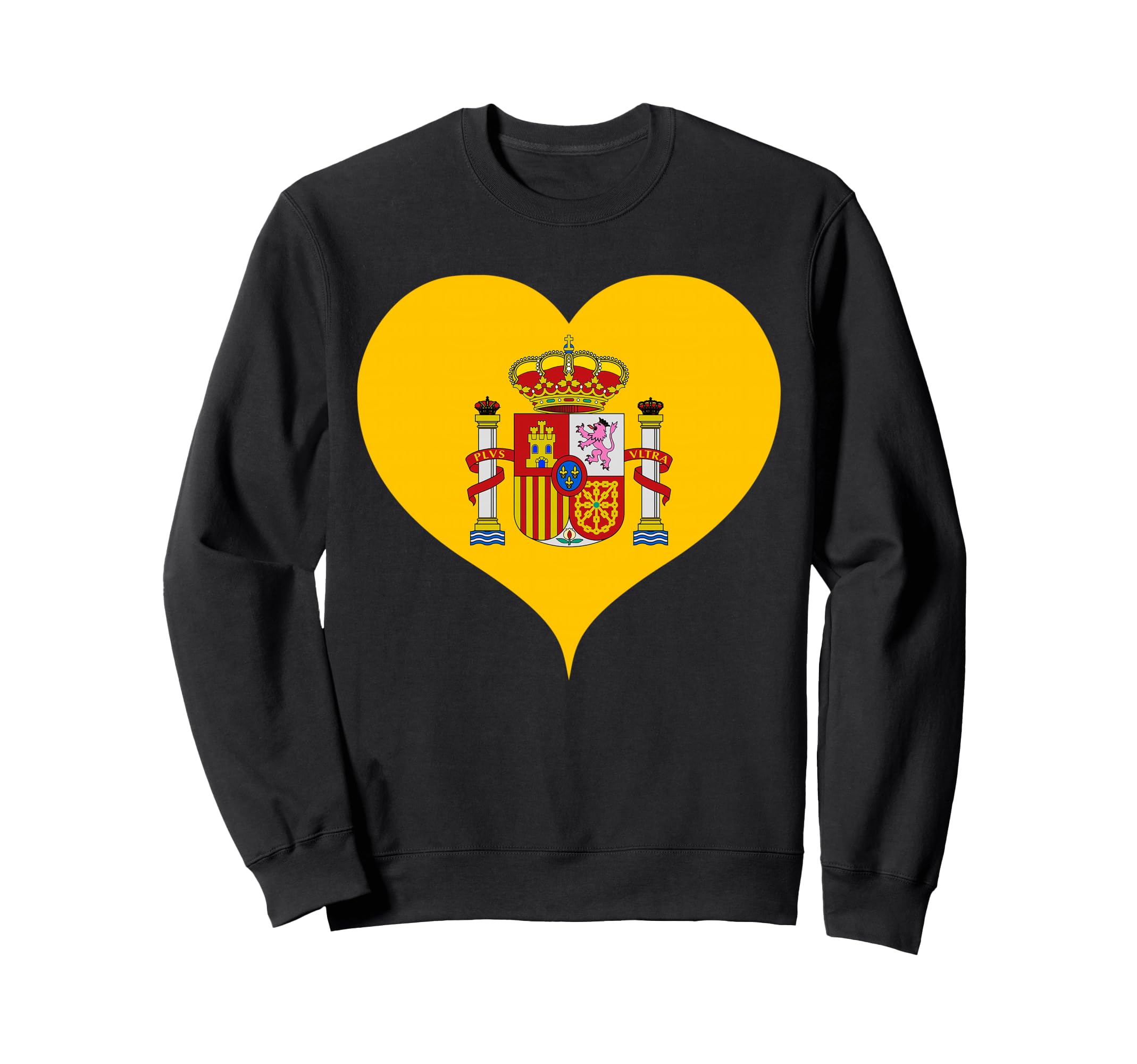 Spain National Flag Love Spain Sweatshirt - Novelty Apparel Men Women